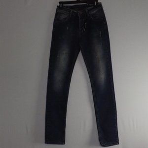 Harrison Ripped Black Gold Skinny Jeans Sz. 32